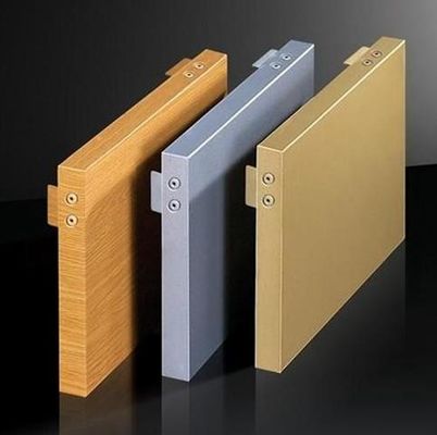 decorative Aluminium Curtain Wall laser cut wood stone cladding veneer