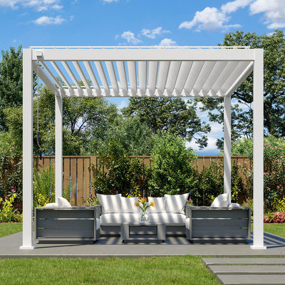 Roof Louvered Modern Aluminum Pergola Rustproof UV Resistant