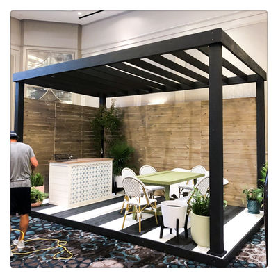 Roof Louvered Modern Aluminum Pergola Rustproof UV Resistant