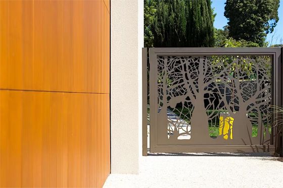 Vertical gate design laser cut main designs fences and for houses double modern garden gates aluminium front door grill